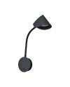 GOA * APLIQUE LED BRAZO LECTOR 6W 3000K NEGRO